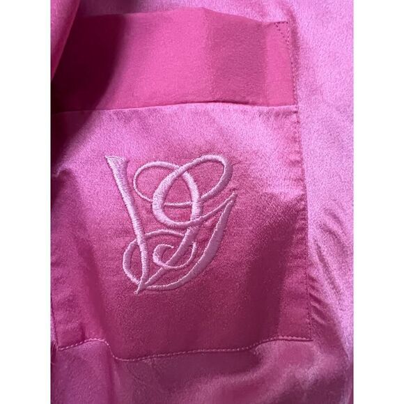 VALENTINO VINTAGE NWT INTIMO PINK ROBE SIZE LARGE - Picture 6 of 10